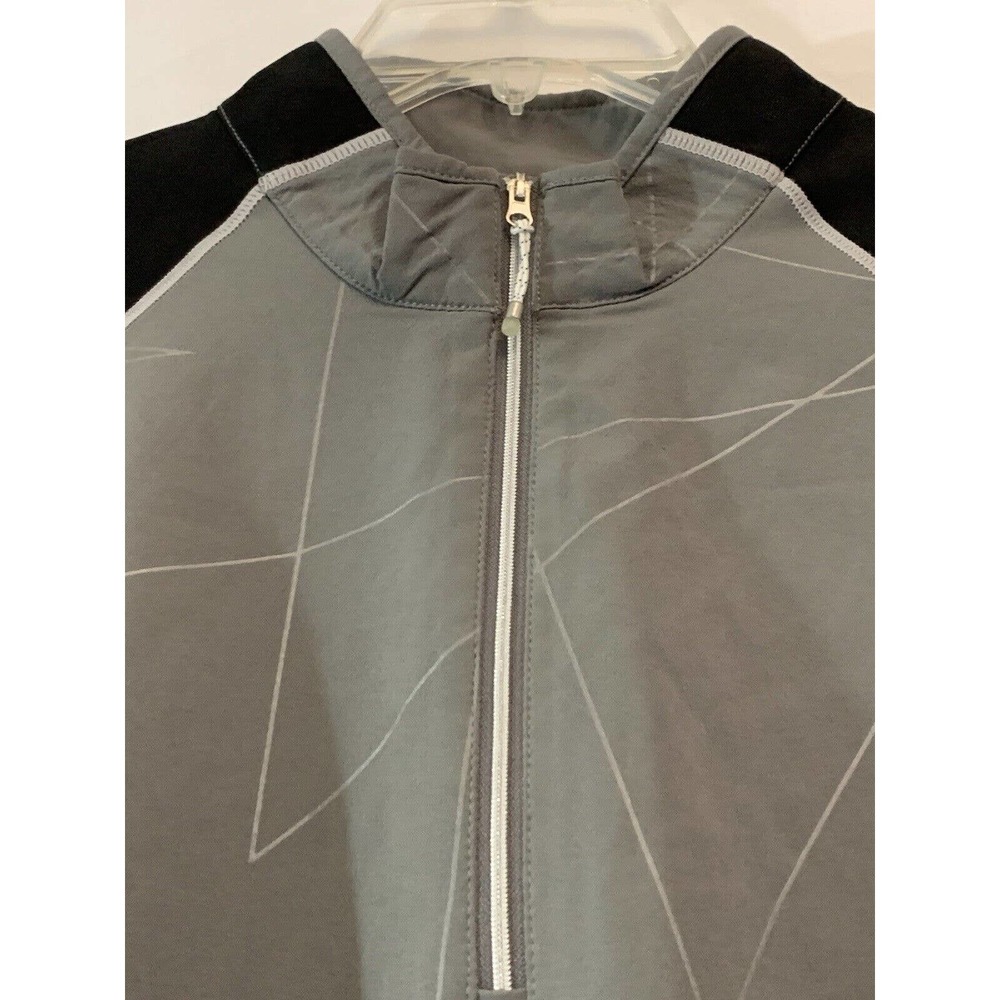 Antigua Men’s Performance Golf Gray Black 1/4 Zip Long Sleeve Pullover Size XL - Picture 4 of 7